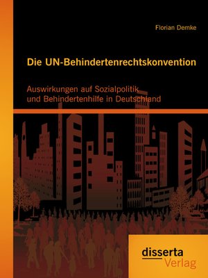 cover image of Die UN-Behindertenrechtskonvention
